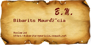 Bibarits Maurícia névjegykártya